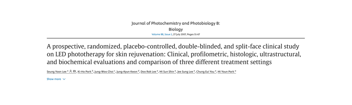 RED LIGHT THERAPY RESTORES SKIN ELASTICITY AND REDUCES WRINKLES UP TO 36%