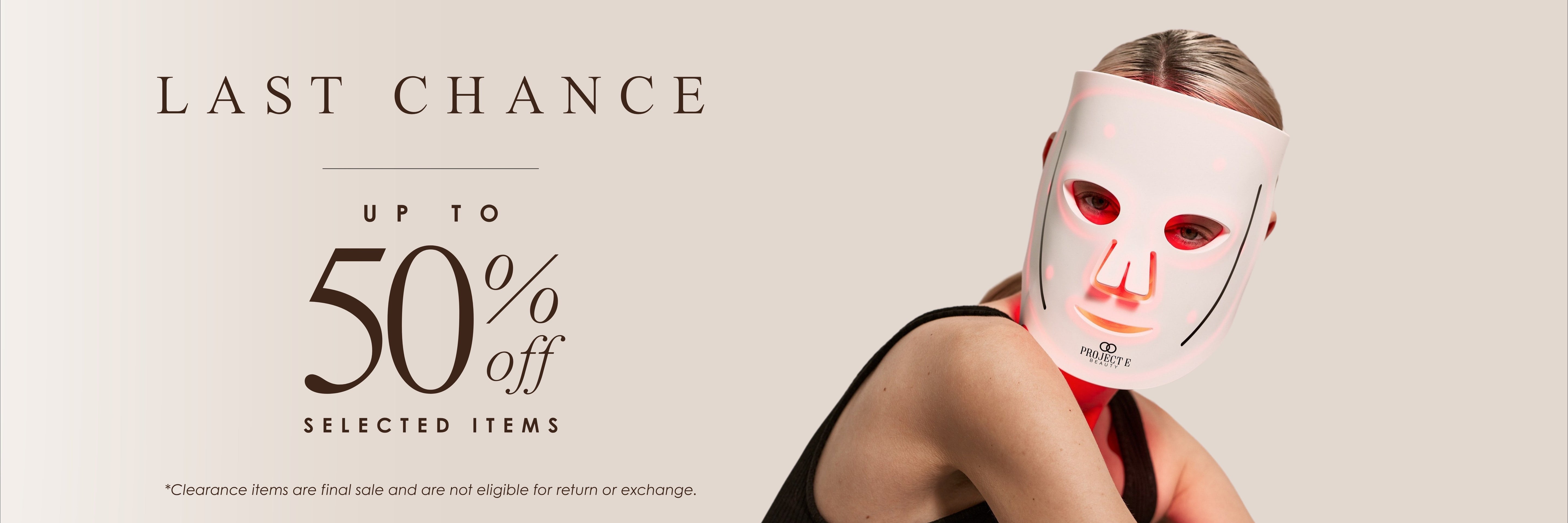 Last Chance - 50% Off